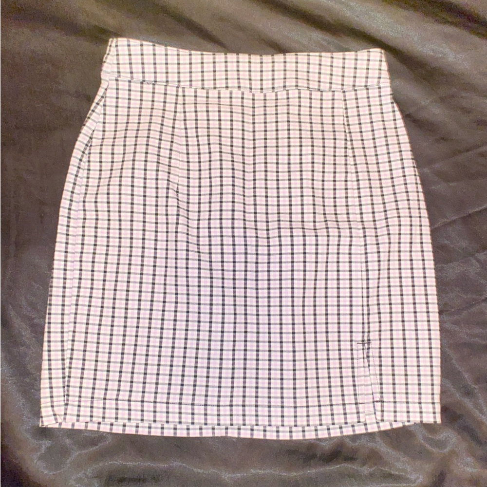 ✨2for22$ Plaid skirt with a slit